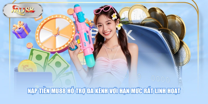 Nạp tiền MU88 hỗ trợ đa kênh với hạn mức rất linh hoạt